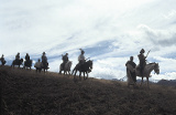Spanische Konquistadoren bei Cusco (nachgestellt)
