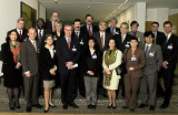 Nikolaus Brender (Bildmitte oben) mit den Diplomaten aus Lateinamerika
