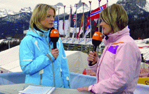 Jana Thiel mit ZDF-Expertin Hilde Gerg
