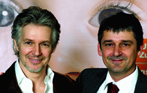 Frank Schätzing und Peter Arens, Hauptredaktionsleiter Kultur und Wissenschaft