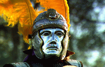 Silbermaske eines römischen Offiziers