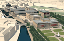 Virtuelle Ansicht der Berliner Museumsinsel