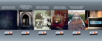 Plakate für die gemeinsame Kampagne von ARD und ZDF