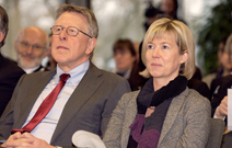 Hans Joachim Suchan und Doris Ahnen, Ministerin für Bildung, Wissenschaft, Jugend und Kultur in Rheinland-Pfalz
